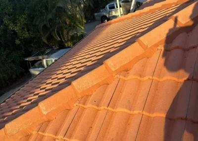 Tile roof repointing