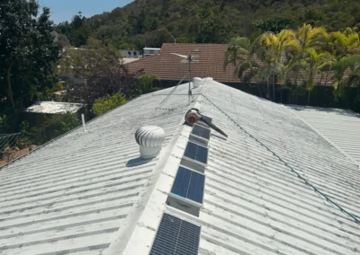 Metal roof restoration - before